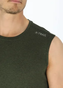 Best X-trail Training Singlet II Olive Melange