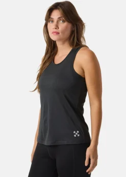 Outlet X-trail Training Singlet W Black Melange