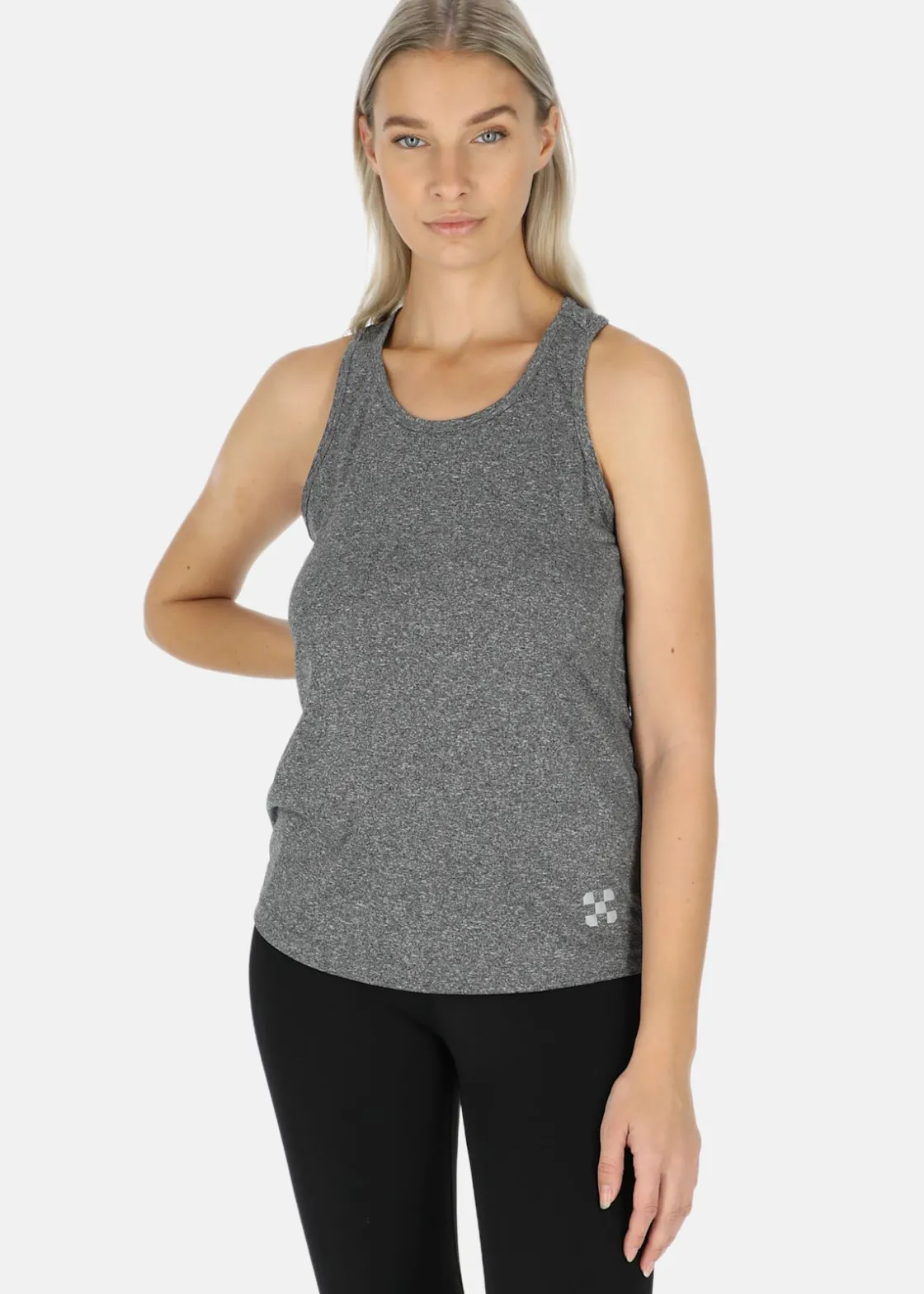 Online X-trail Training Singlet W Charcoal Melange