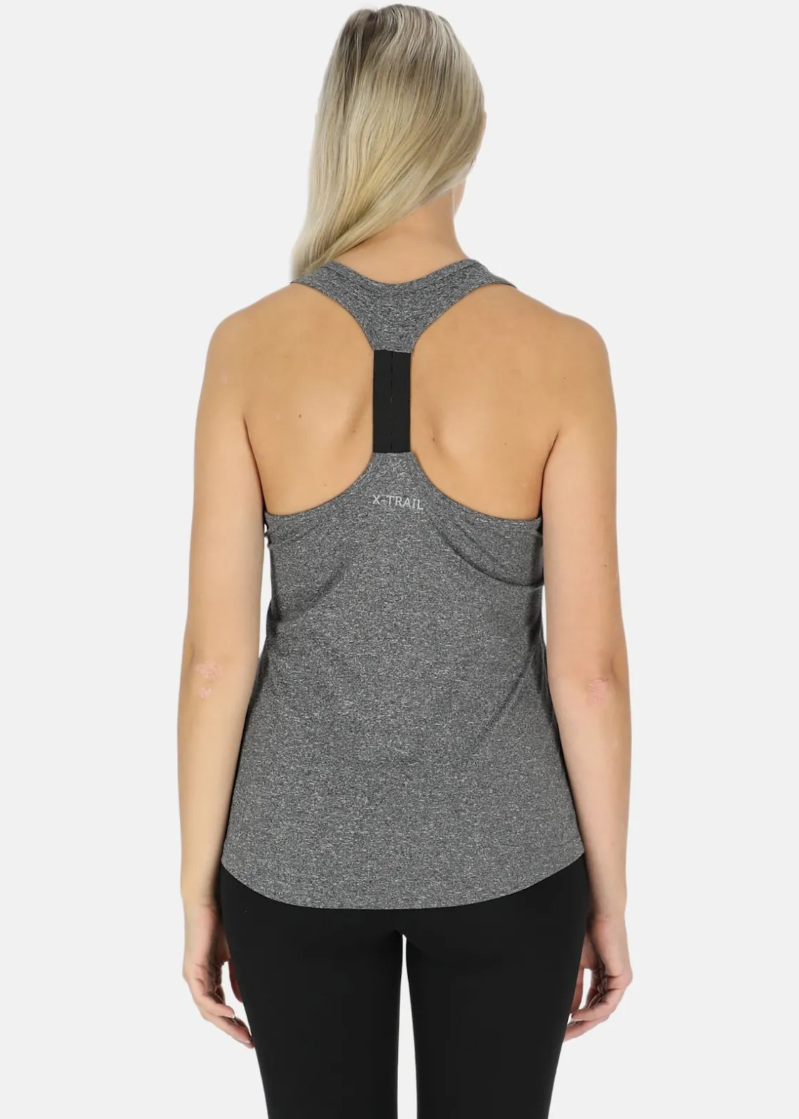 Online X-trail Training Singlet W Charcoal Melange