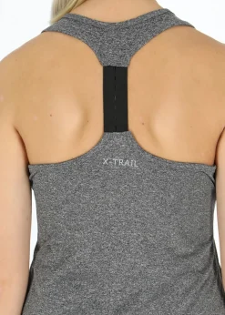 Online X-trail Training Singlet W Charcoal Melange