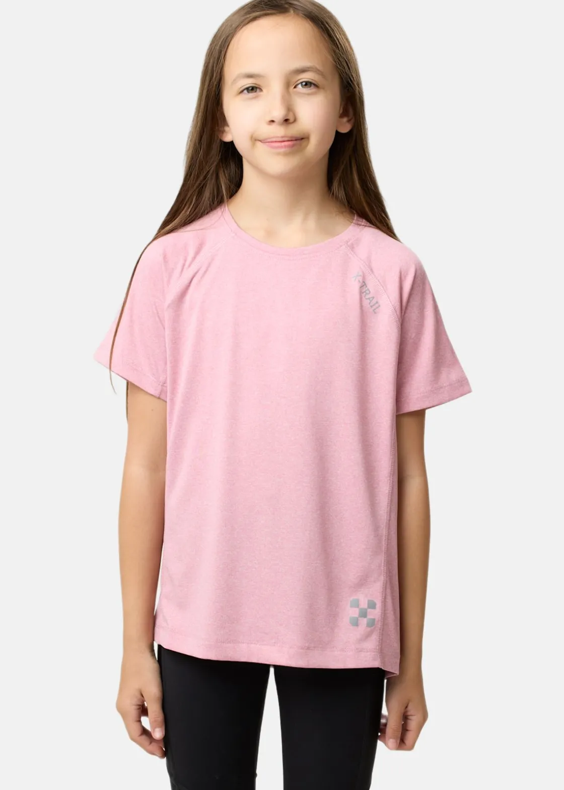 Clearance X-trail Training Tee II JR Dusty Rose Melange