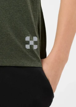 X-trail Training Tee II JR Olive Melange