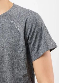 X-trail Training Tee II JR Charcoal Melange