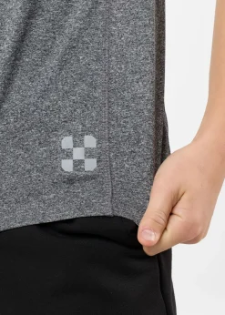 X-trail Training Tee II JR Charcoal Melange