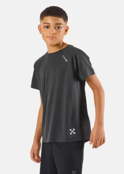 X-trail Training Tee JR Black Melange