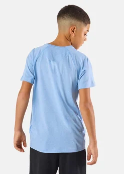Hot X-trail Training Tee JR Lt. Blue Melange