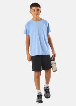 Hot X-trail Training Tee JR Lt. Blue Melange