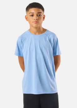 Hot X-trail Training Tee JR Lt. Blue Melange