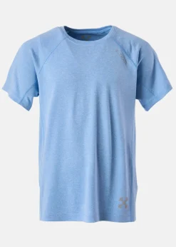 Hot X-trail Training Tee JR Lt. Blue Melange