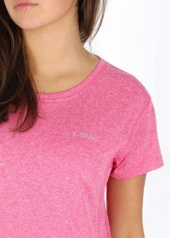 Online X-trail Training Tee W Pink Melange