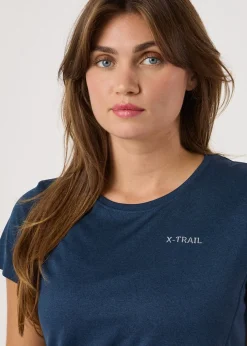 Hot X-trail Training Tee W Navy Melange