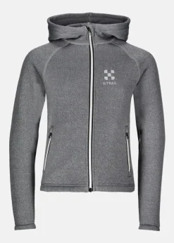 Online X-trail Training Zip Hood JR Charcoal Melange