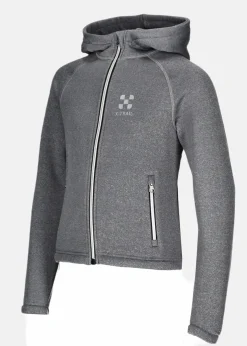 Online X-trail Training Zip Hood JR Charcoal Melange
