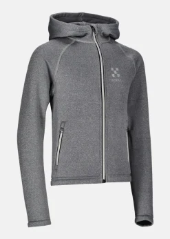 Online X-trail Training Zip Hood JR Charcoal Melange