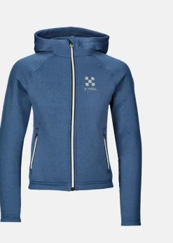 X-trail Training Zip Hood JR Navy Melange