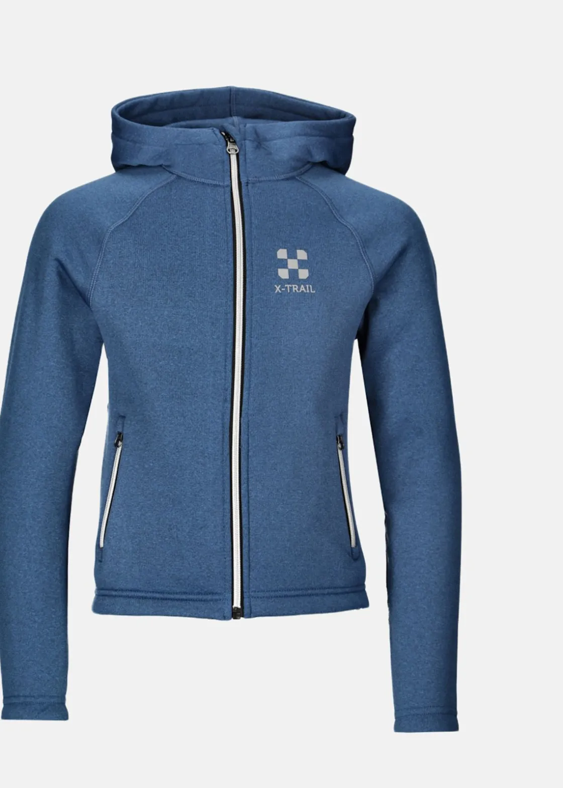 X-trail Training Zip Hood JR Navy Melange