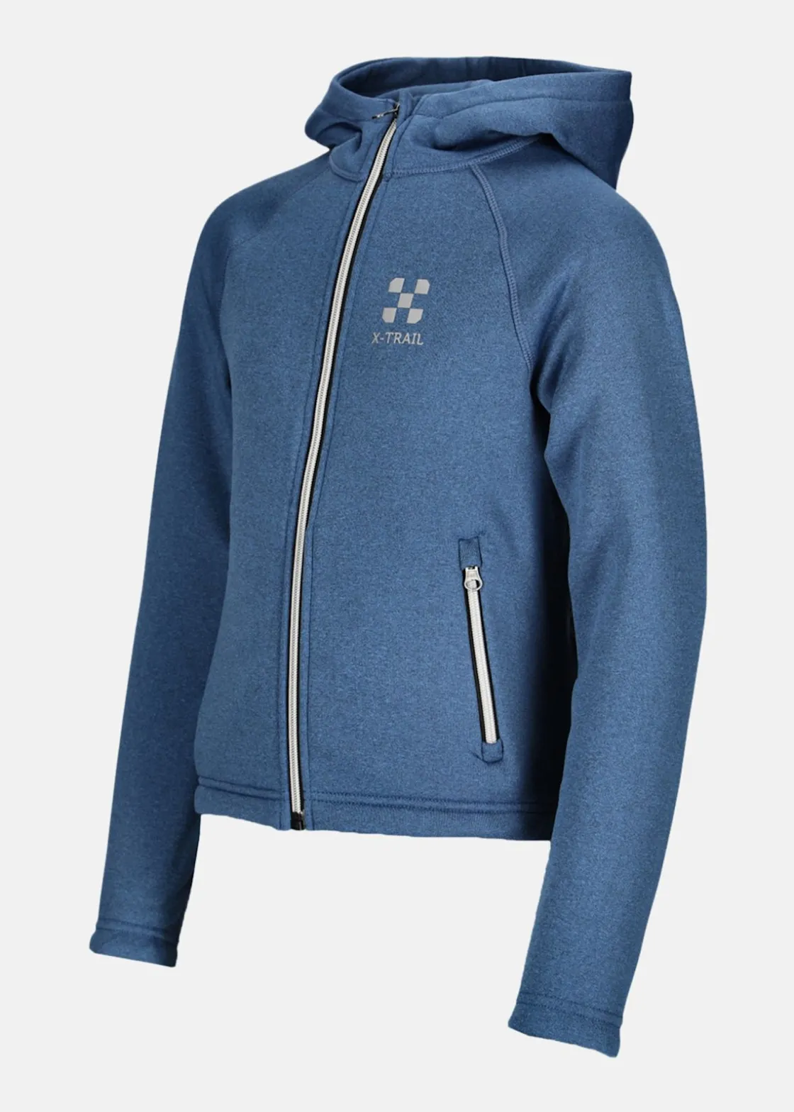 X-trail Training Zip Hood JR Navy Melange