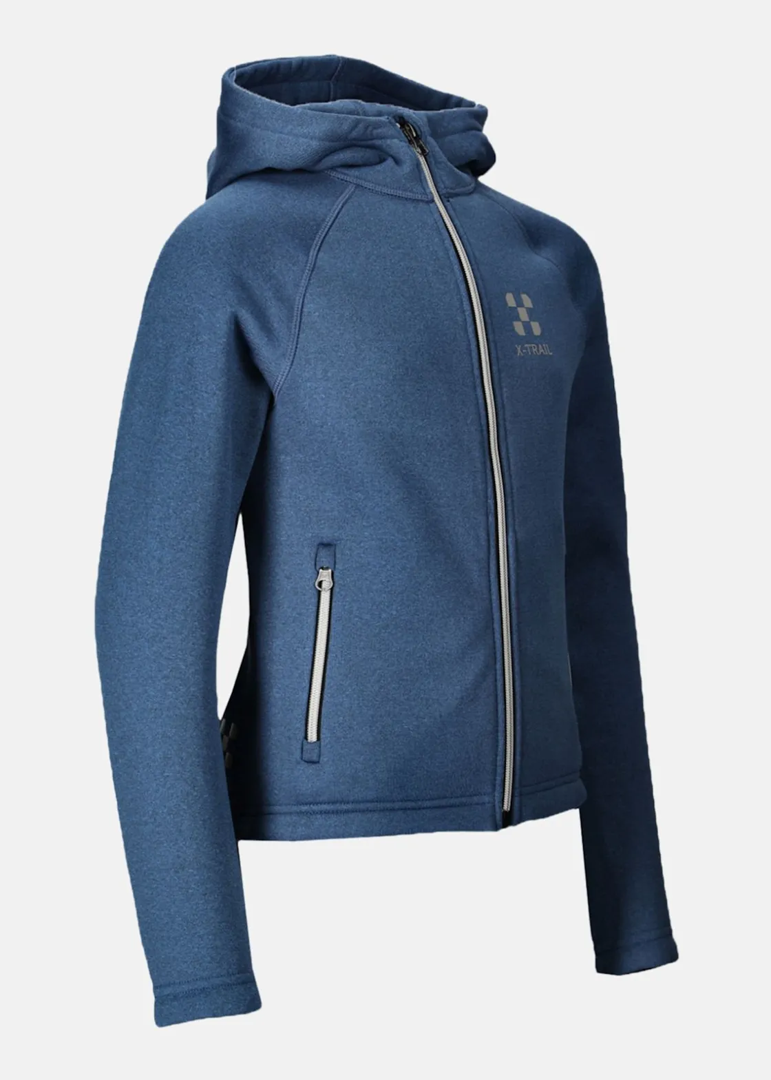 X-trail Training Zip Hood JR Navy Melange
