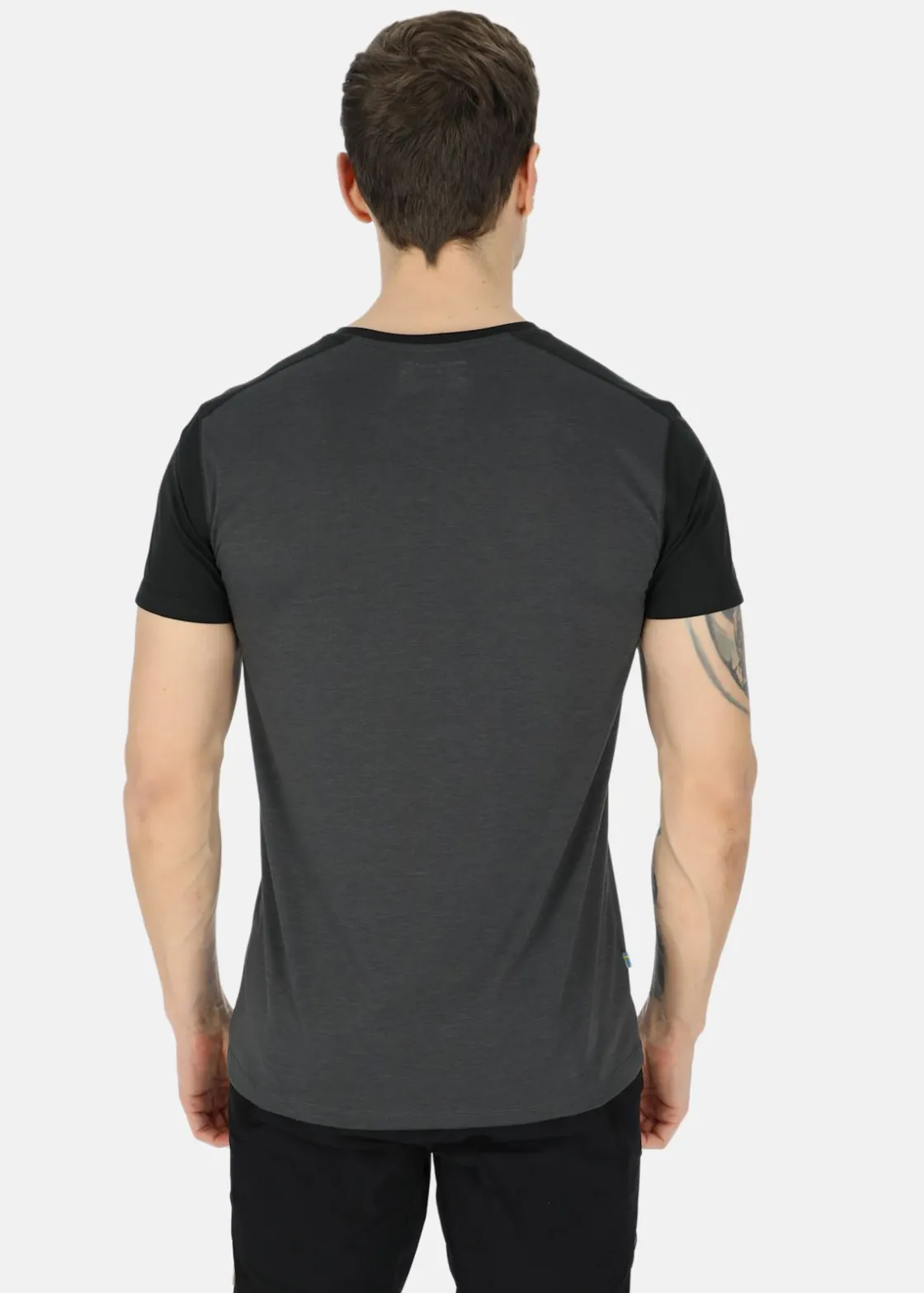Online Swedemount Trondheim Lyocell Tee Charcoal/Black