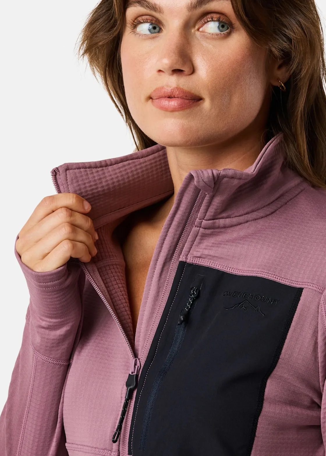 Online Swedemount Trondheim Midlayer Full Zip W Dk. Mauve