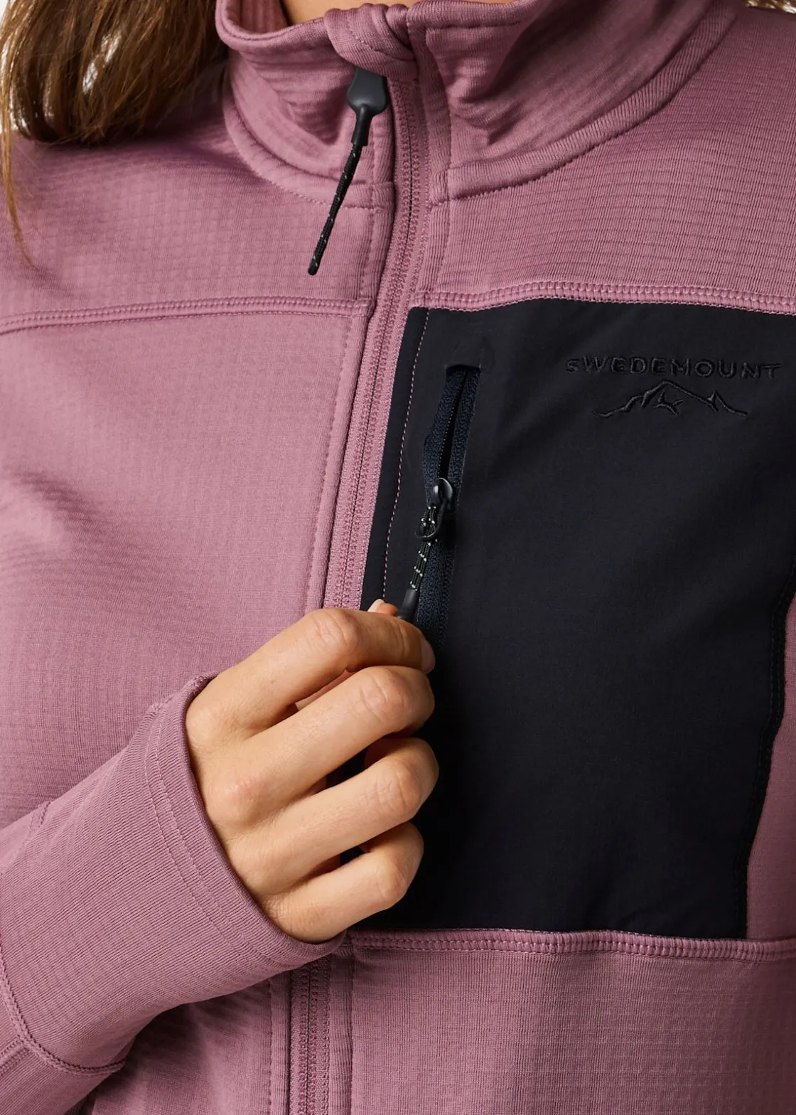 Online Swedemount Trondheim Midlayer Full Zip W Dk. Mauve