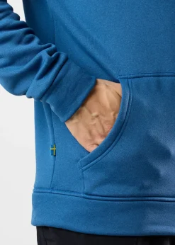 Best Swedemount Trondheim Stretch Full Zip Hood Blue Melange