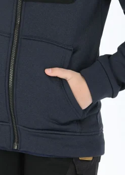 Hot Swedemount Trondheim Stretch Full Zip Hood JR Dk. Navy Melange