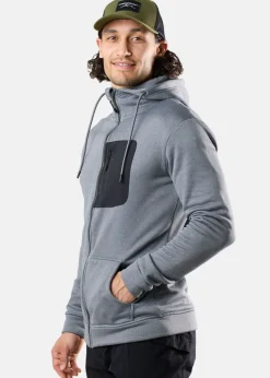Sale Swedemount Trondheim Stretch Full Zip Hood Charcoal Melange