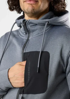 Sale Swedemount Trondheim Stretch Full Zip Hood Charcoal Melange