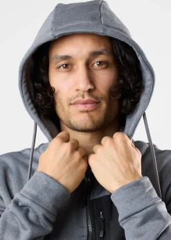 Sale Swedemount Trondheim Stretch Full Zip Hood Charcoal Melange