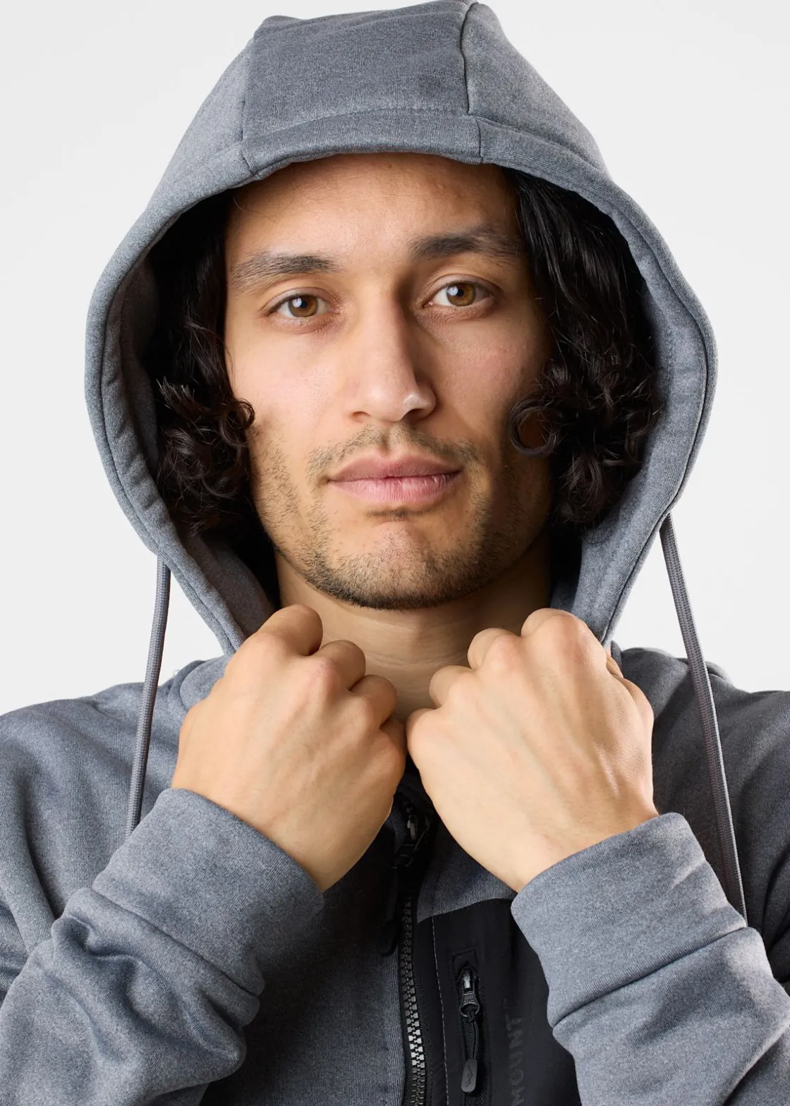 Sale Swedemount Trondheim Stretch Full Zip Hood Charcoal Melange