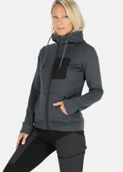 Best Swedemount Trondheim Stretch Full Zip Hood W Black Melange