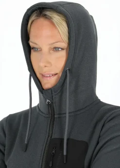 Best Swedemount Trondheim Stretch Full Zip Hood W Black Melange