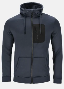 Clearance Swedemount Trondheim Stretch Full Zip Hood Dk. Navy Melange
