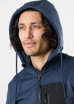 Clearance Swedemount Trondheim Stretch Full Zip Hood Dk. Navy Melange