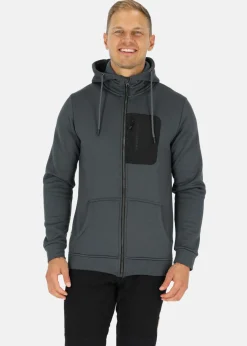 New Swedemount Trondheim Stretch Full Zip Hood Black Melange
