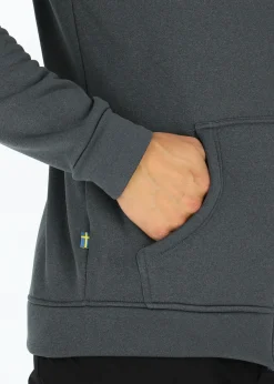 New Swedemount Trondheim Stretch Full Zip Hood Black Melange