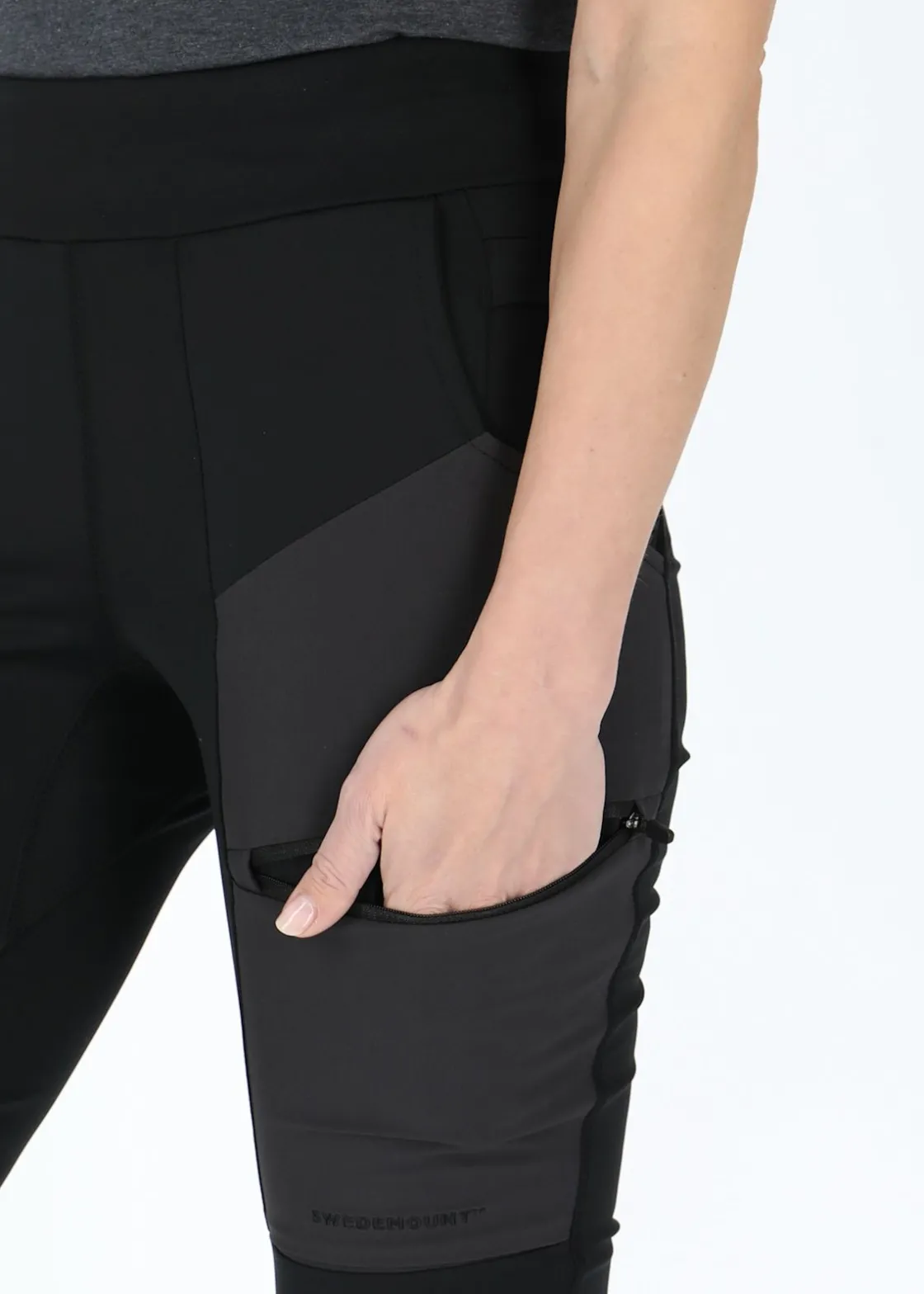 Clearance Swedemount Trondheim Trekking Tights W Charcoal/Black
