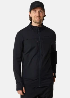Outlet Swedemount Trondheim Wind Mid Layer Full Zip Black