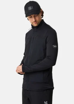 Outlet Swedemount Trondheim Wind Mid Layer Full Zip Black