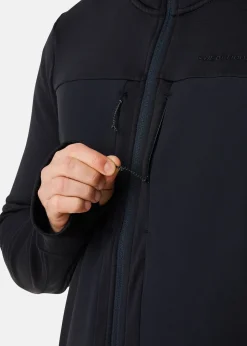 Outlet Swedemount Trondheim Wind Mid Layer Full Zip Black