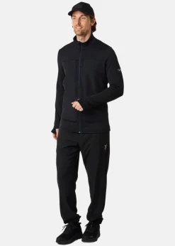 Outlet Swedemount Trondheim Wind Mid Layer Full Zip Black