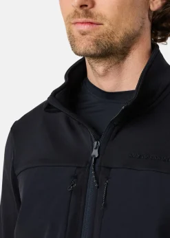 Outlet Swedemount Trondheim Wind Mid Layer Full Zip Black