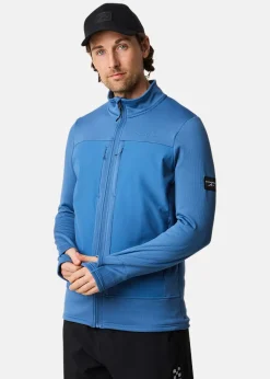 Best Swedemount Trondheim Wind Mid Layer Full Zip Dusty Blue