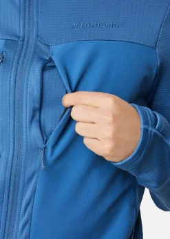 Best Swedemount Trondheim Wind Mid Layer Full Zip Dusty Blue