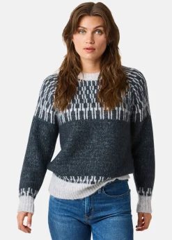 New Seaside Trondheim Wool Knit W Charcoal Melange