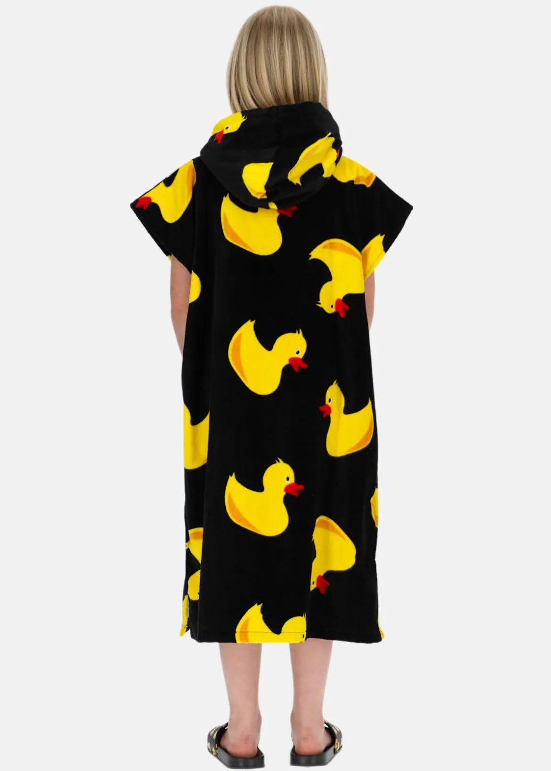 Online Blount & Pool Tropical Beach Poncho JR Black Yellow Duck