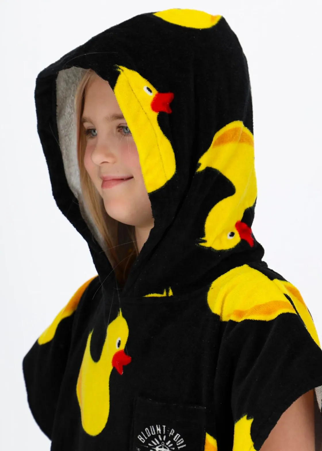 Online Blount & Pool Tropical Beach Poncho JR Black Yellow Duck