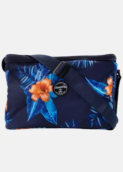 Blount & Pool Tropical Cool Bag Navy Orange Flower